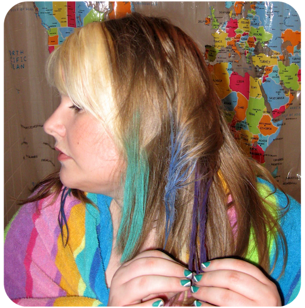 BEAUTY Hair Chalking Neon Rattail