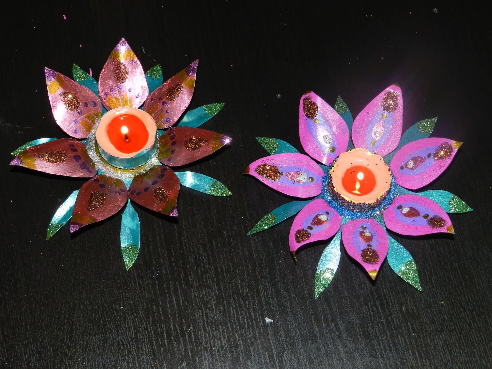 Creative DIY crafts Recycled Candle holder with plastic can