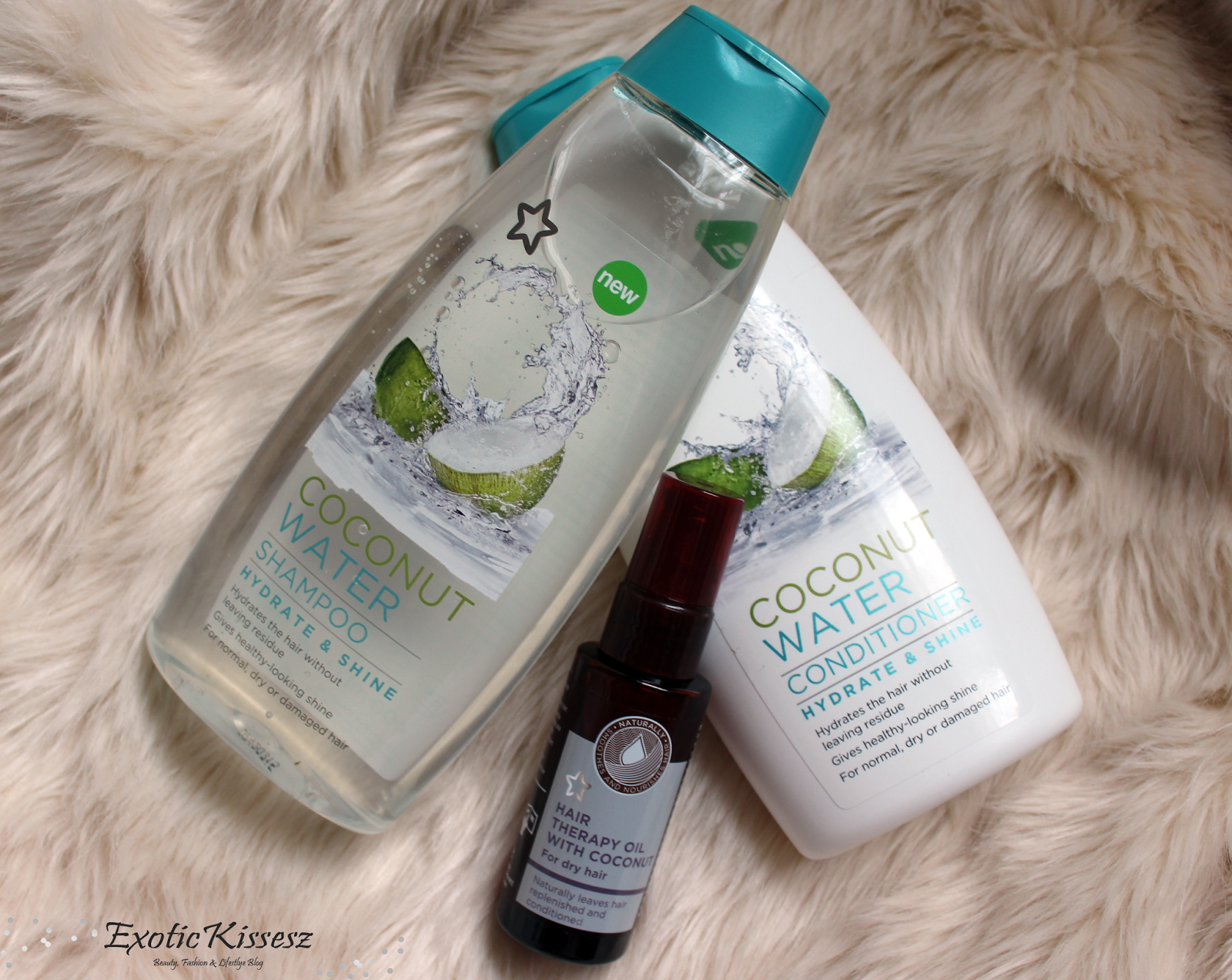 ExoticKissesz Superdrug Coconut Water Shampoo, Conditioner & Hair