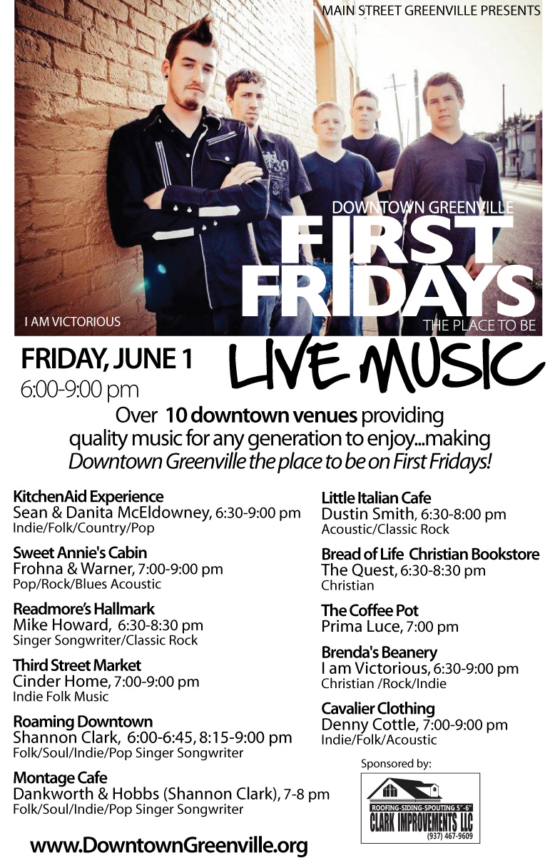 June First Fridays with Live Music! Main Street Greenville