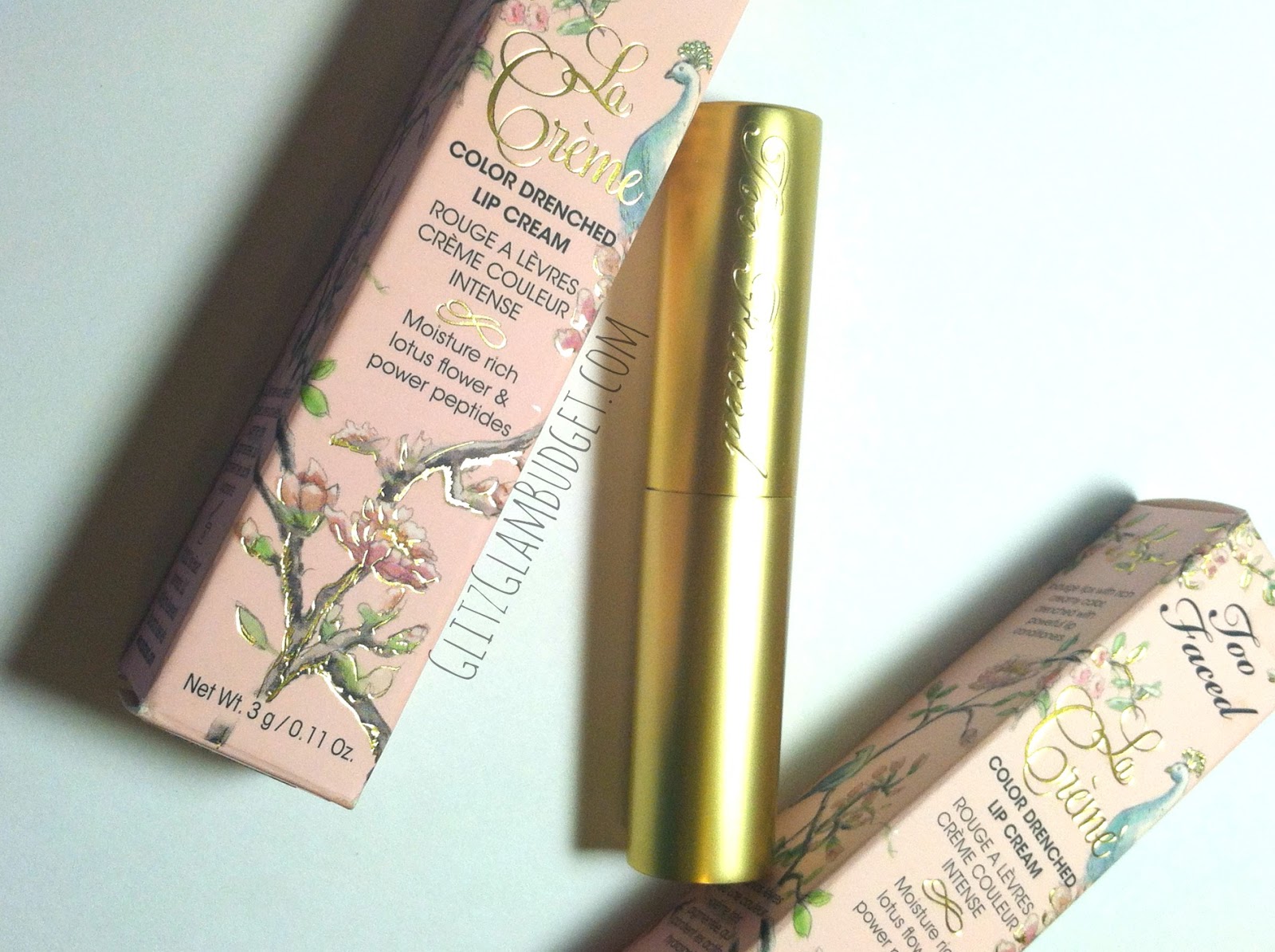 Too Faced La Creme Color Drenched Lipstick Too Faced La Creme Color Drenched Lipstick Packaging