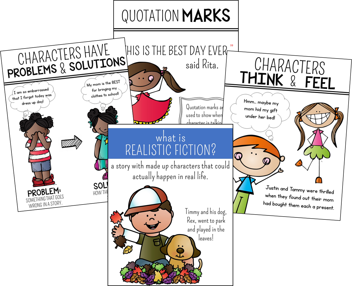 realistic fiction anchor charts writing realistic fiction in 1st and 2nd .....