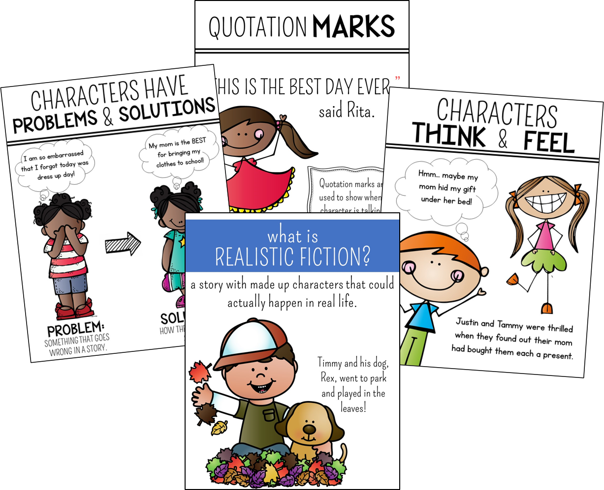 Realistic Fiction Anchor Charts