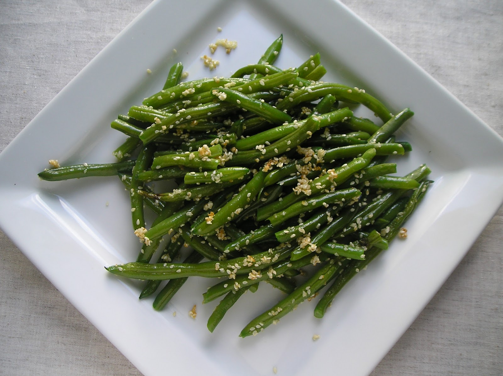 Sesame Garlic Green Beans Edesia's Notebook