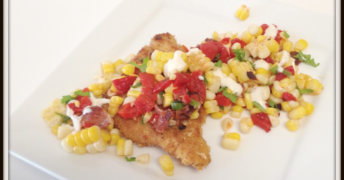 Cookaholic Wife PankoCrusted Chicken with Roasted Corn Hash