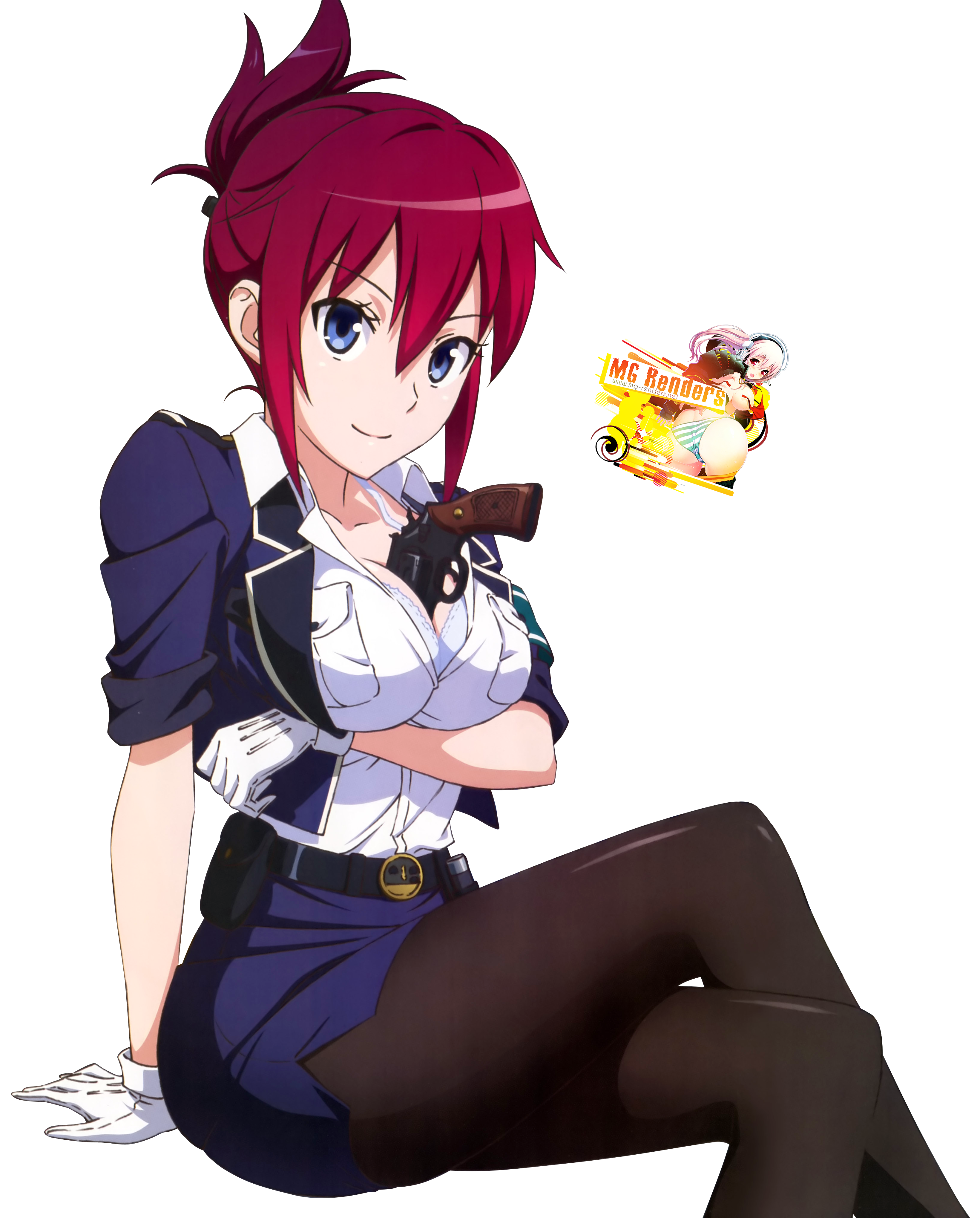 Rail Wars! - Sakurai Aoi Render Ecchi