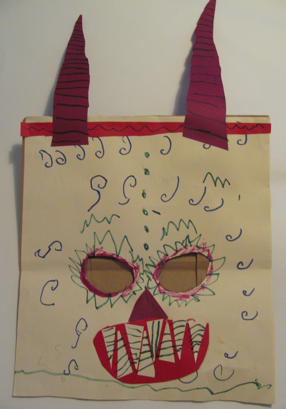 The Chocolate Muffin Tree Paper Bag Mask Monsters Made From A Vintage Book