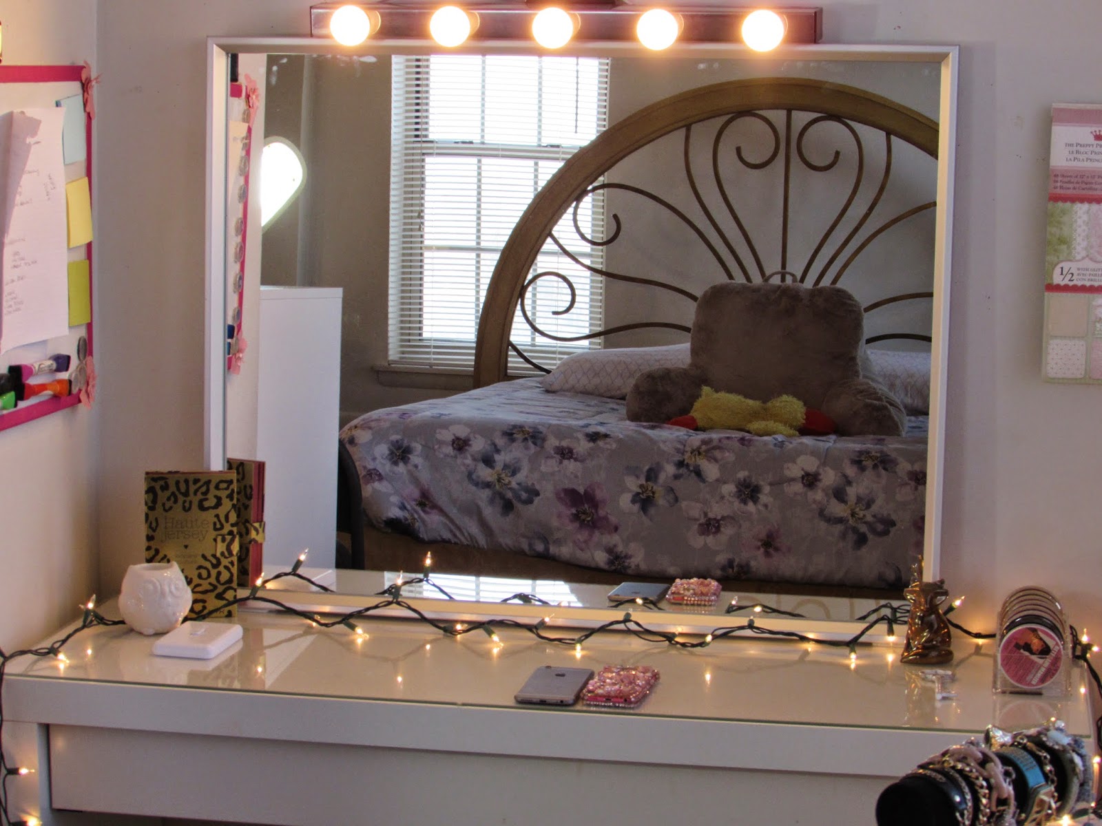Beauty By Genecia DIY Hollywood Vanity Light Mirror DIY Room Decor ♥