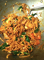 Mamak Mee, noodles, fried, spicy, Malaysian, eggs, wok