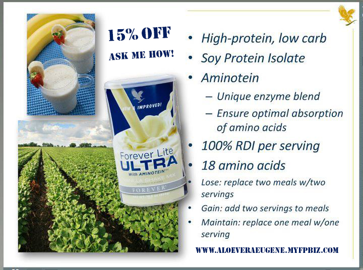PRODUCTS AND MORE Forever Lite Ultra with Aminotein Vanilla or Chocolate