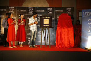 Ajay Devgn And Sonakshi Sinha Unveil Their Handprints For Walk Of The Stars