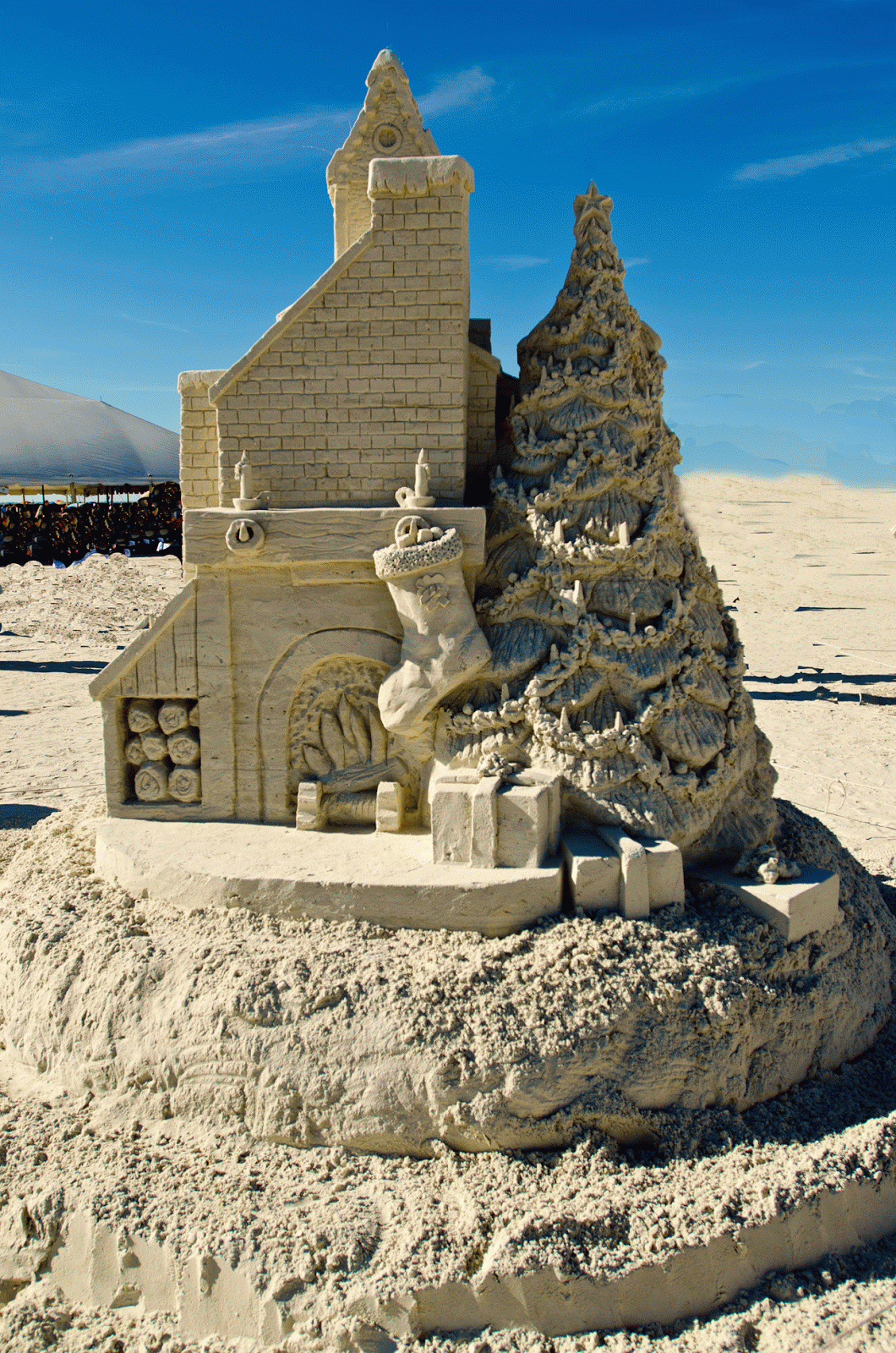 Journeys With Judy Sand Sculptures at Fort Myers Beach FL