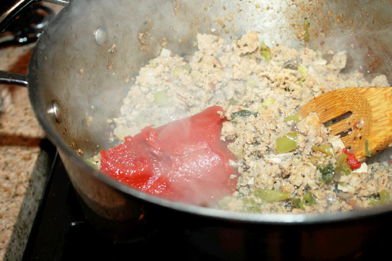 Creole Contessa Baked Spaghetti Casserole with Andouille Sausage