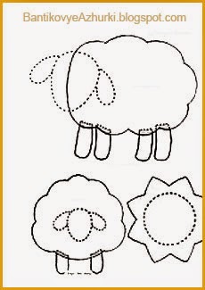 схема-шаблон выкройки овечки (овцы) схема-шаблон выкройки овечки (овцы)