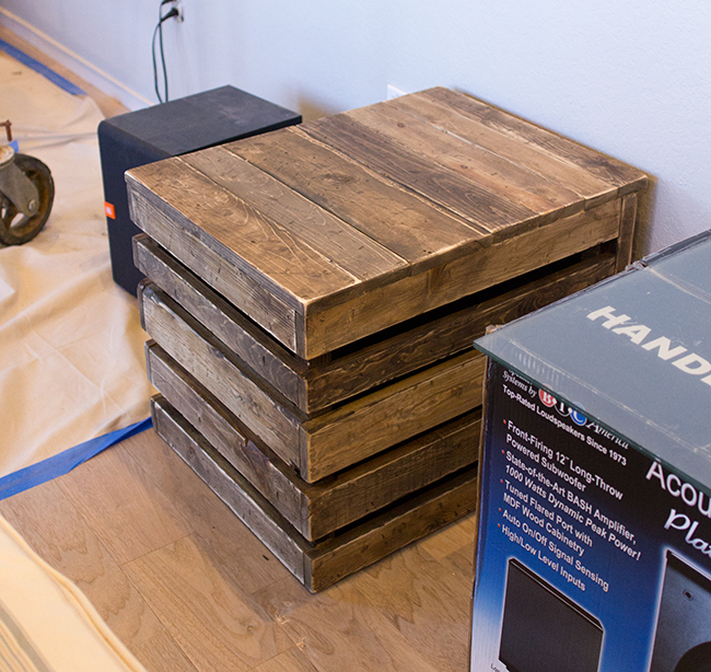 DIY Wood Side Table / Subwoofer Enclosure Amazing Kitchen Decorating