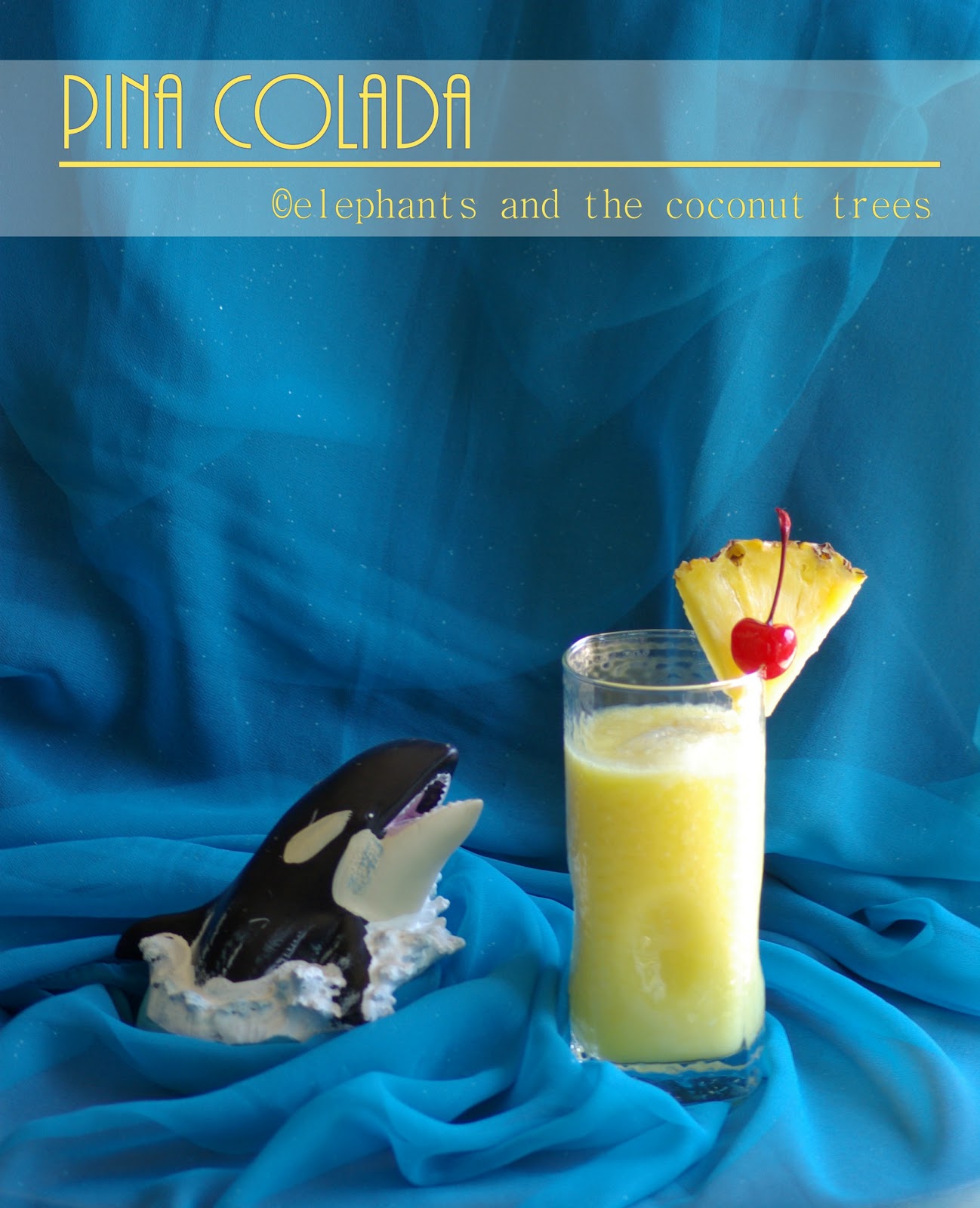 elephants and the coconut trees Pina colada (non alcoholic version