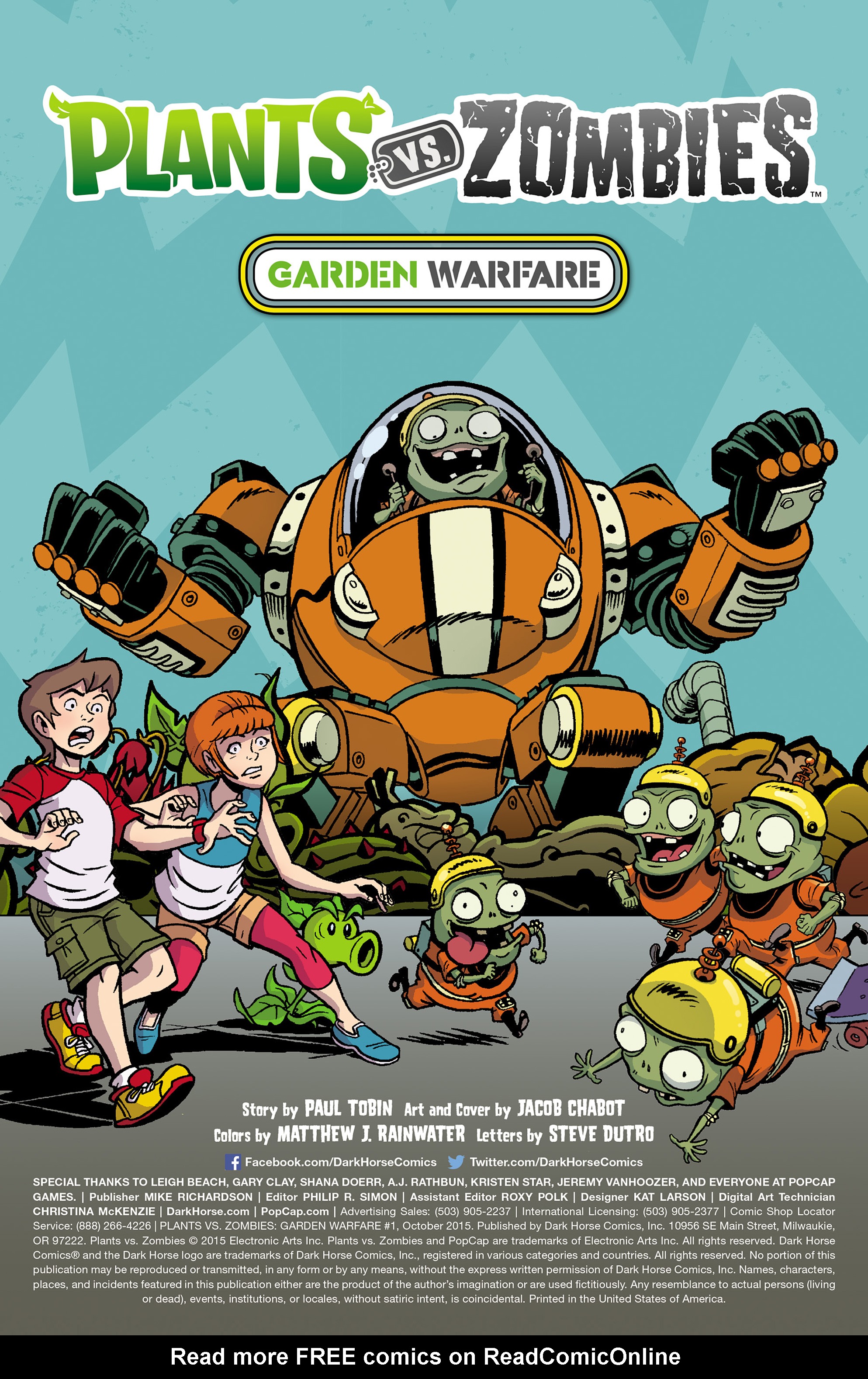 Comic Plants Vs Zombies Garden Warfare Issue 3