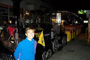 Danielle in front of Conch Train