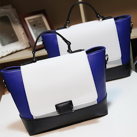Blue Trapeze Bag, High Fashion Bag, Luxury Fashion Bag