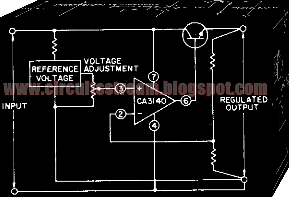 Simple Single Supply Voltage Regulator Circuit Diagram