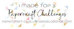 Top 3 at Papercraft Challenges