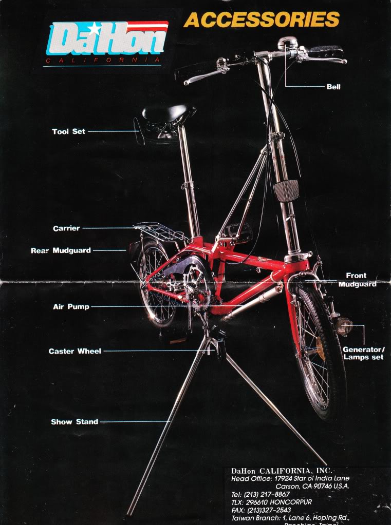 Folding bike travels Accessories for my Vintage Dahon