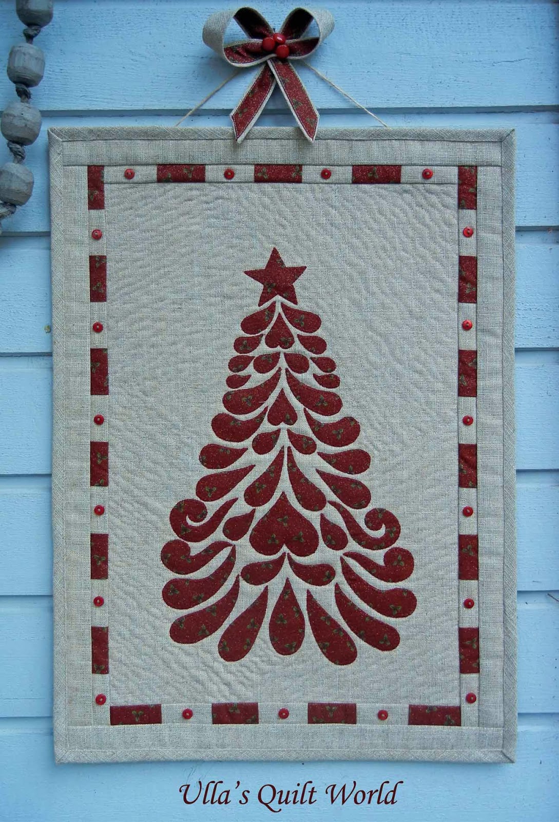 Ulla's Quilt World: Christmas tree Quilt