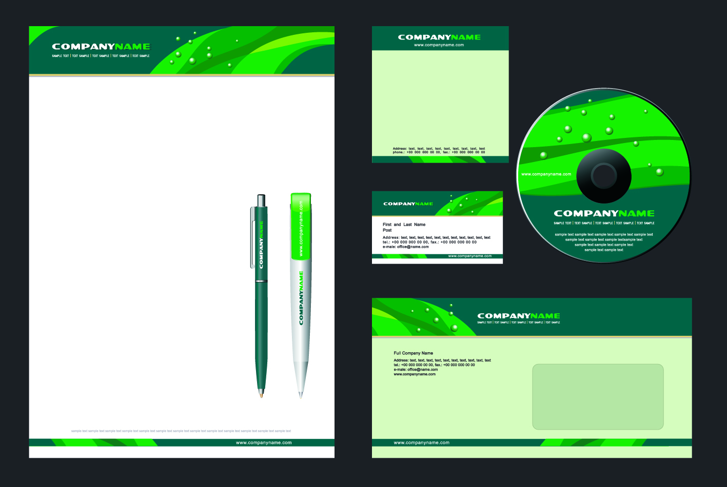 Contoh Desain Kop Surat , kartu nama, amplop I VAINIT in