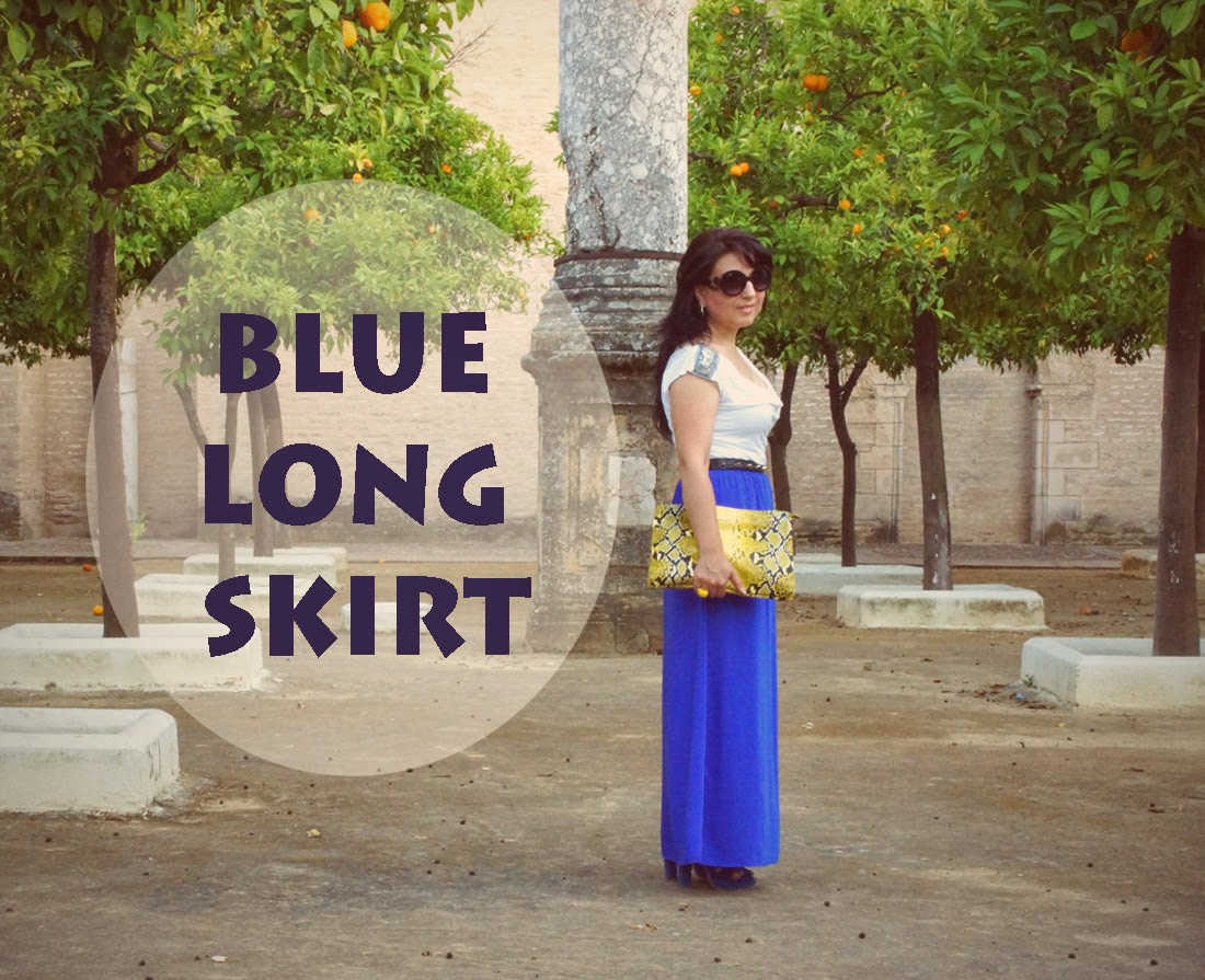 Lifestyle Blog Tupersonalshopperviajero : Blue Long Skirt