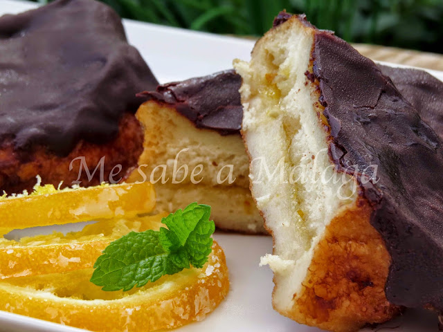 torrijas naranja chocolate negro