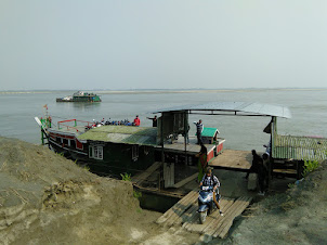 Friday(23/3/2018)  :- Ashore on land after travel by boat from Majuli Island.