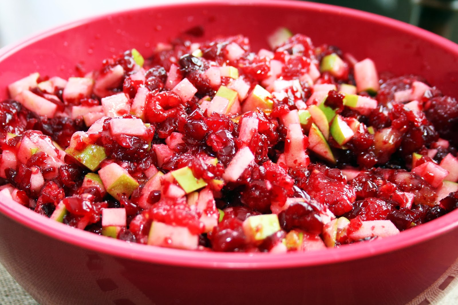 Lazy Gluten Free Cranberry Apple Relish