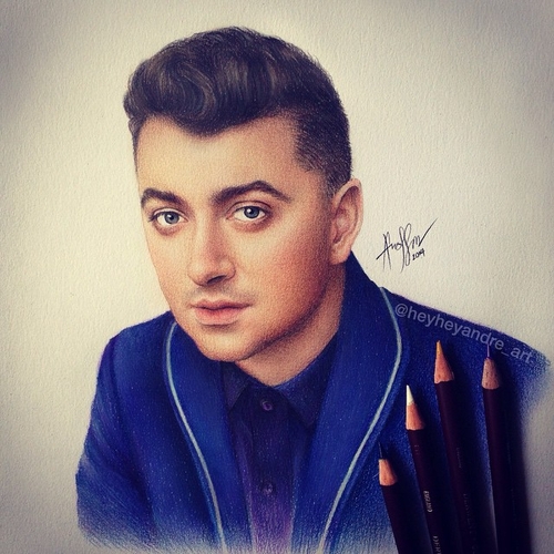 16-Sam-Smith-André-Manguba-Celebrities-Drawn-and-Colored-in-with-Pencils-www-designstack-co