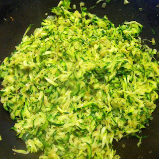 Cooked courgette