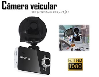 Camera Filmadora Veicular Automotiva Hd 1080p Visão Noturna