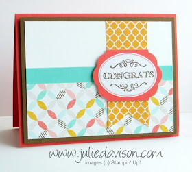 Stampin' Up! Sale-a-bration Simply Wonderful + Best Year Ever DSP + Tag A Bag Accessory Kit #stampinup #saleabration www.juliedavison.com