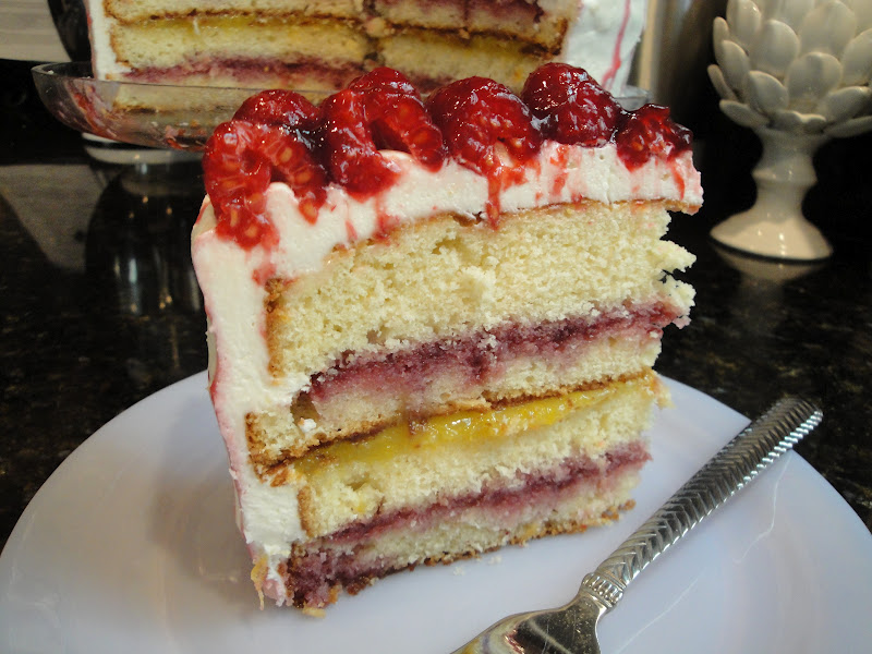 TEST 59 Lemon Raspberry Cake with Lemon Curd and Lemon Buttercream