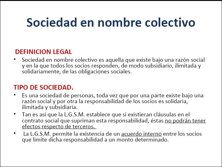 sociedad en nombre colectivo sociedad en nombre colectivo