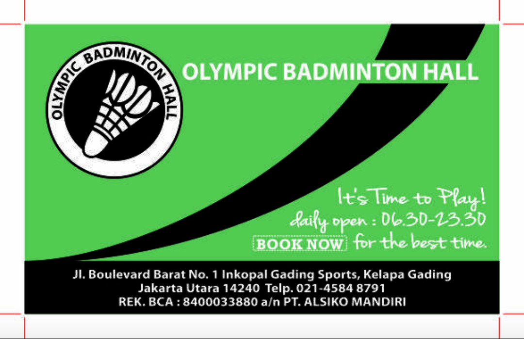 Gedung Olahraga Badminton/Bulutangkis (Badminton Hall)