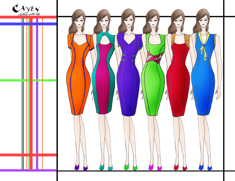 and while we are doing colour, choose your rainbow dress. Dolce divas