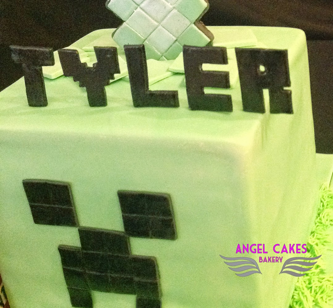 Angel Cakes Bakery Minecraft Creeper Birthday Cake