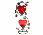 NEW Double Big Heart Romantic Candle Holder