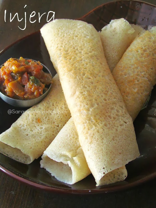 Ethiopian Injera without teff flour/ African Dosa / Quick Dosa SarasYummyBites