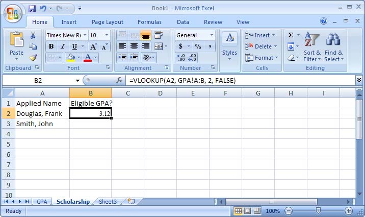 gpa spreadsheet