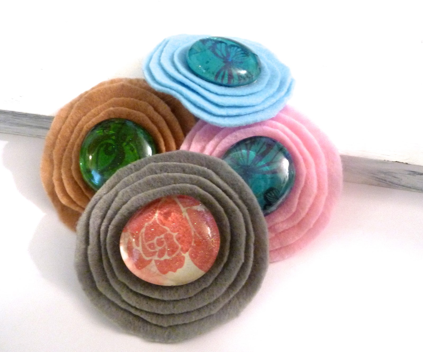 Middle Tennessee Crafts No Sew Felt Flower Brooch Tutorial