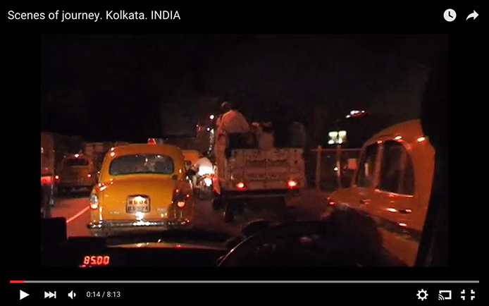 Scenes of journey. Kolkata. INDIA