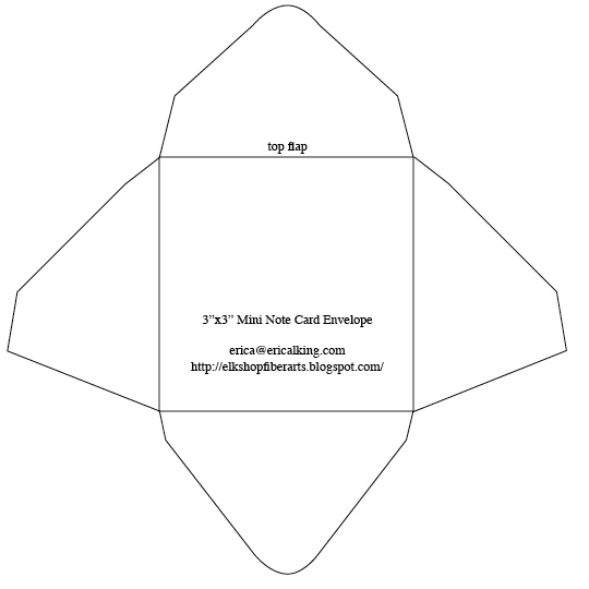 note card envelope template