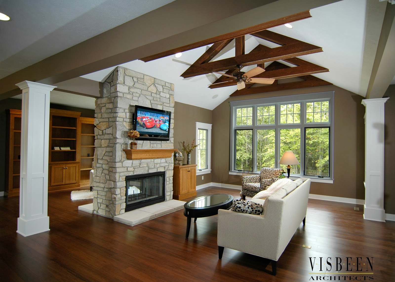 Living Room With Fireplace In Middle room guide: fireplace | visbeen architects Living Room With Fireplace In Middle room guide: fireplace | visbeen architects