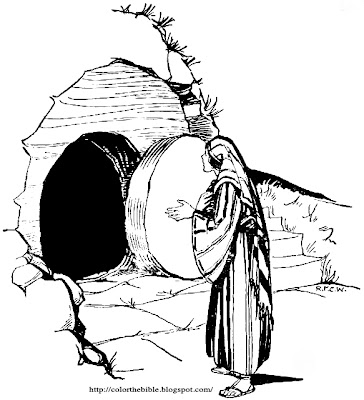 Mary Magdalene Running Coloring Page Mary Magdalene Running Coloring Page