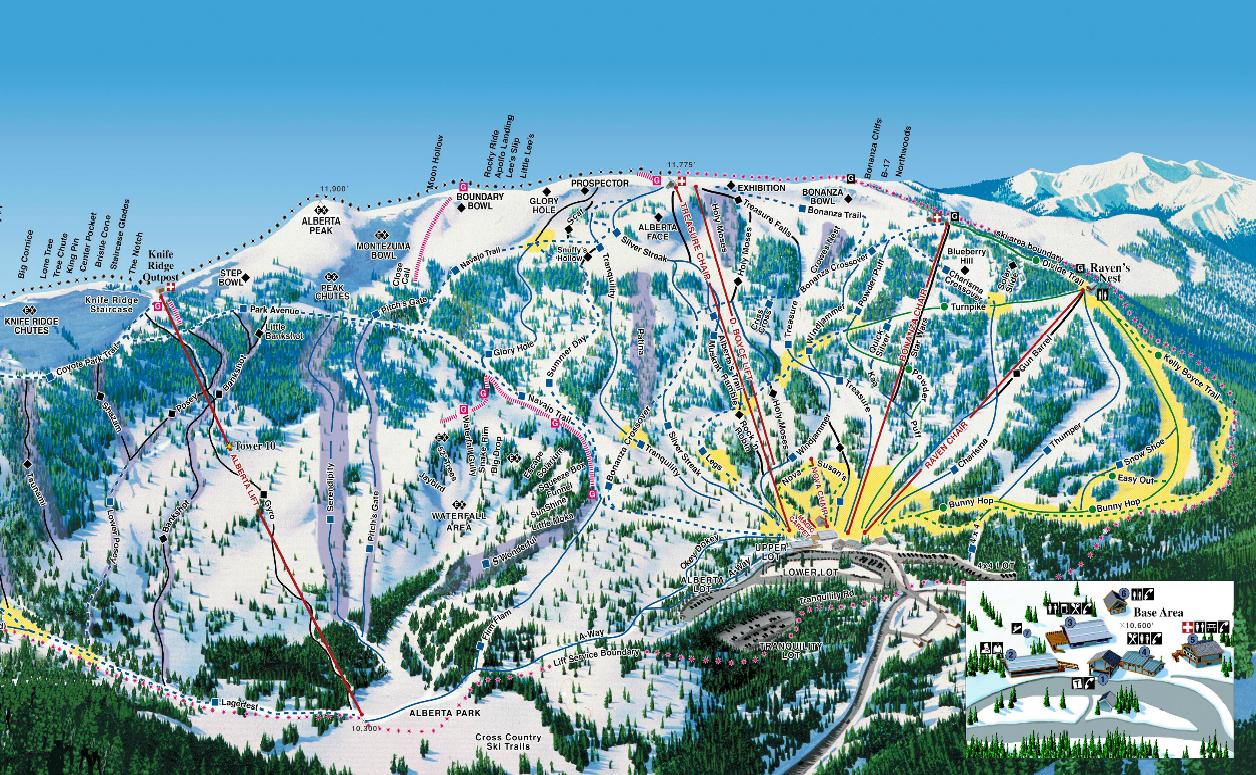 Family Adventures Pair Skiing on the Trails of Wolf Creek